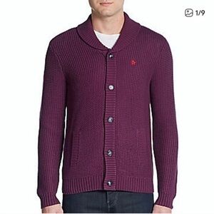 Original Penguin Plum Buttondown Cardigan